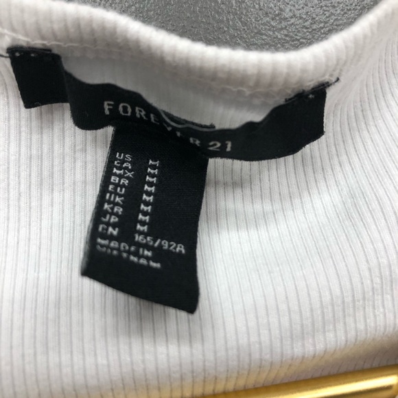 Forever 21 White Long Sleeve Bodysuit - Picture 2 of 3